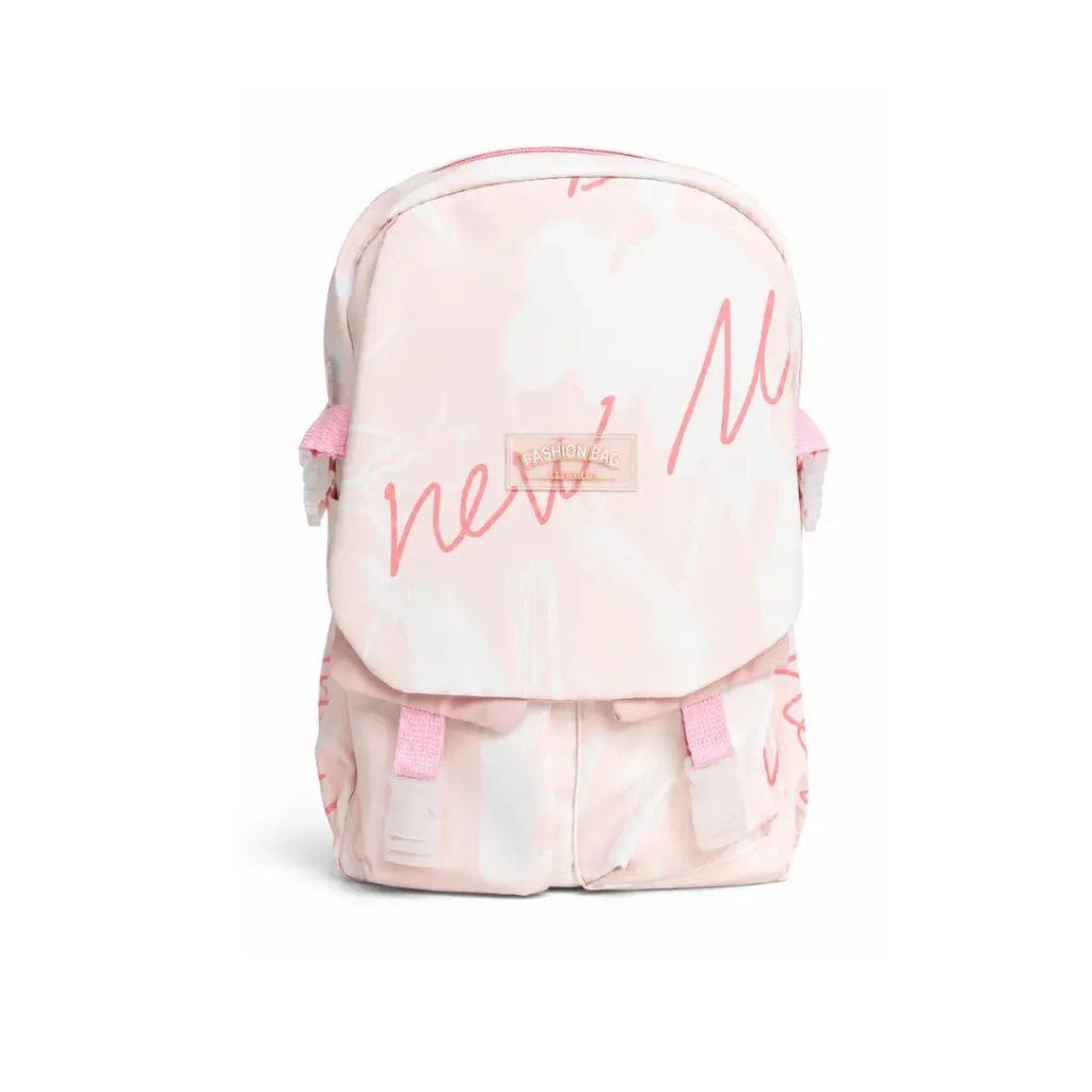 [SAC-C007] Sac à Dos Graffiti Doux – Rose & Blanc