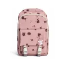 Sac à Dos Rose Gris avec Badge Chien