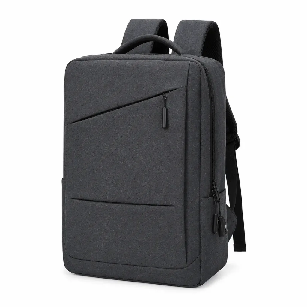[SAC-PC002] Sac à Dos PC Portatif avec Port USB - Gris Foncé