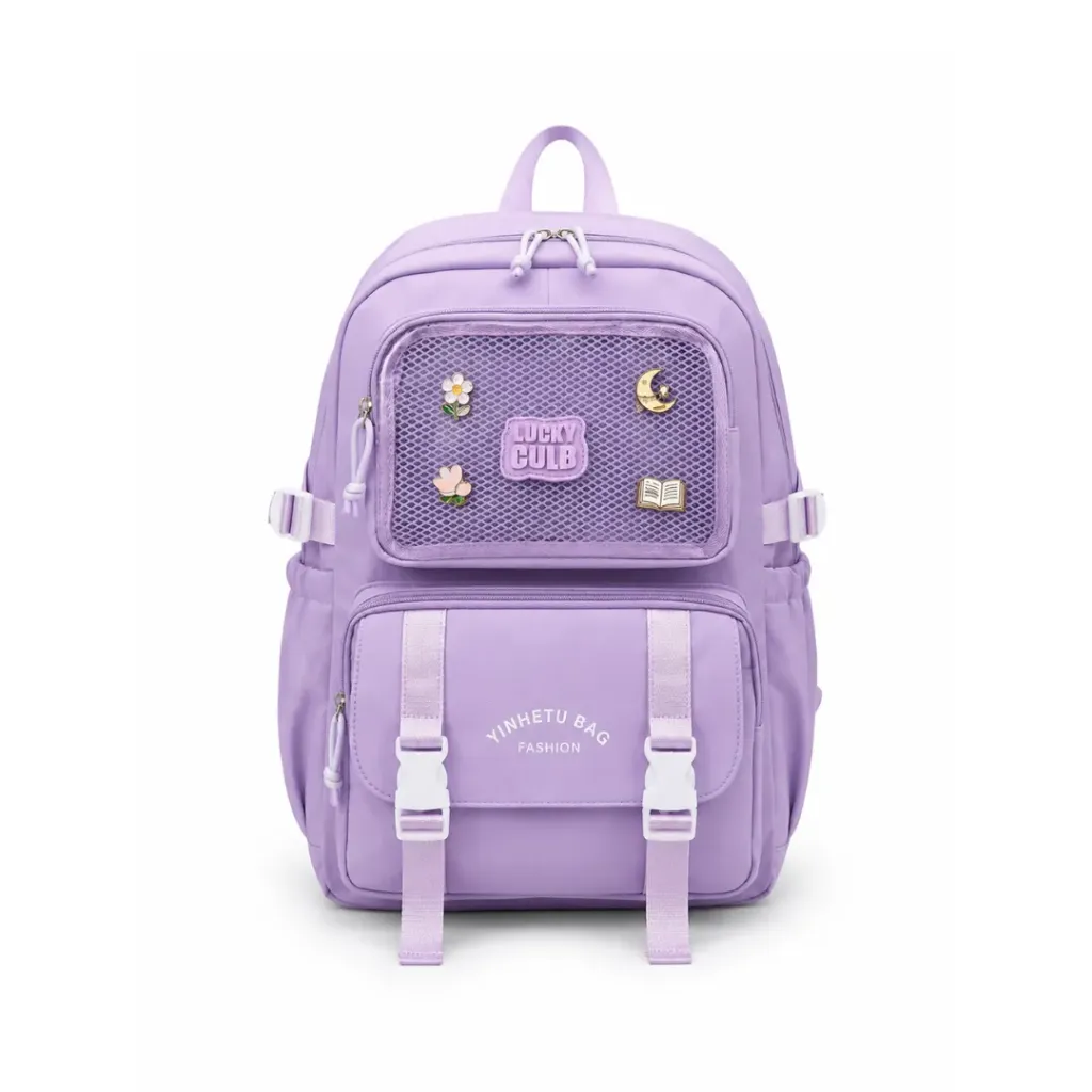 Sac à Dos Scolaire Mauve Kawaii
