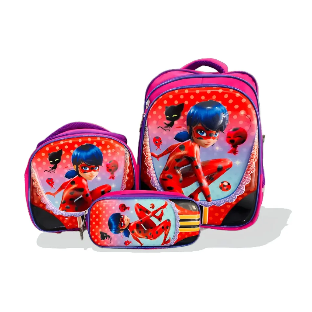 [SAC3-008] SAC à dos 3 pièces - Miraculous (3p)