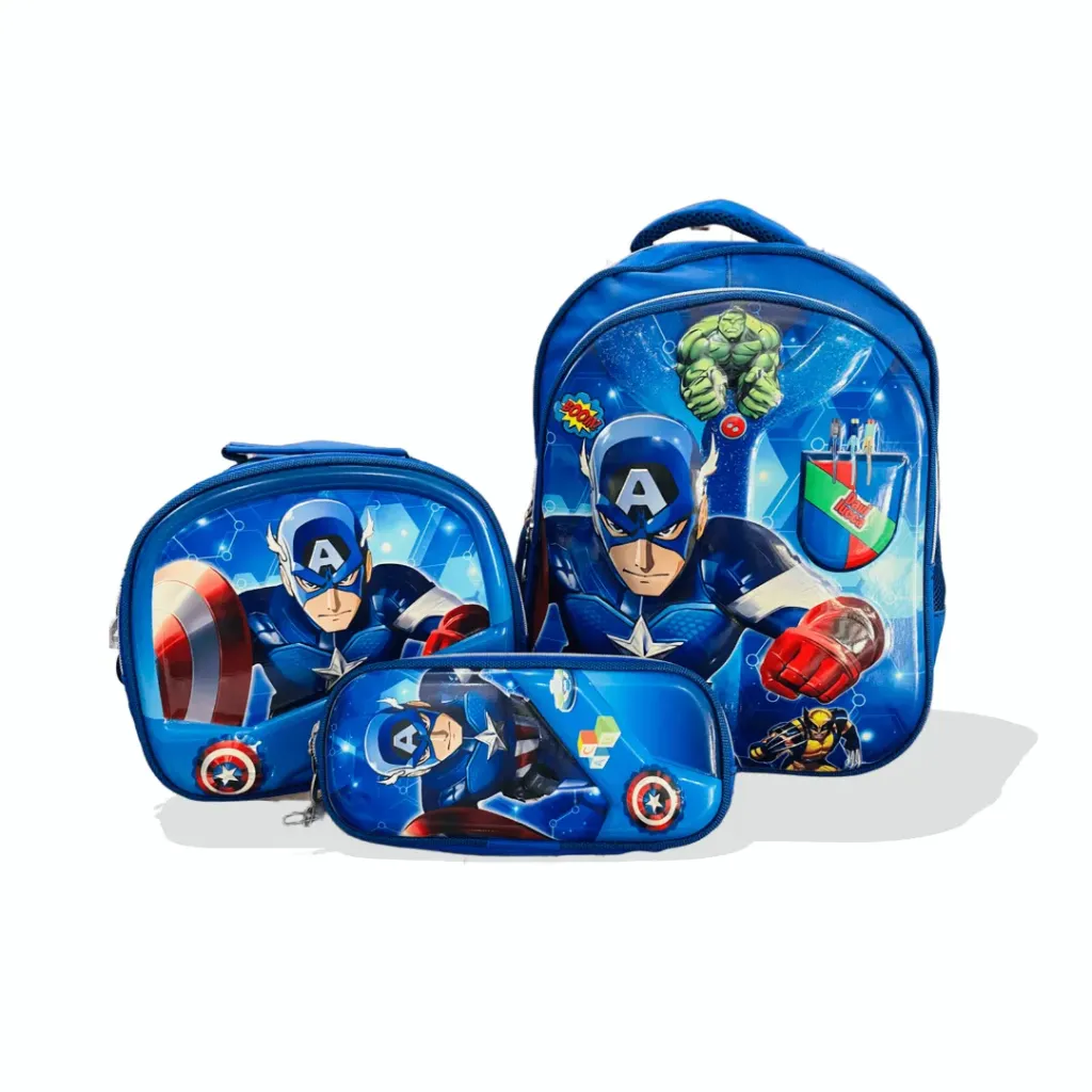 [SAC3-012] SAC à dos 3 pièces - Captain America (2P)