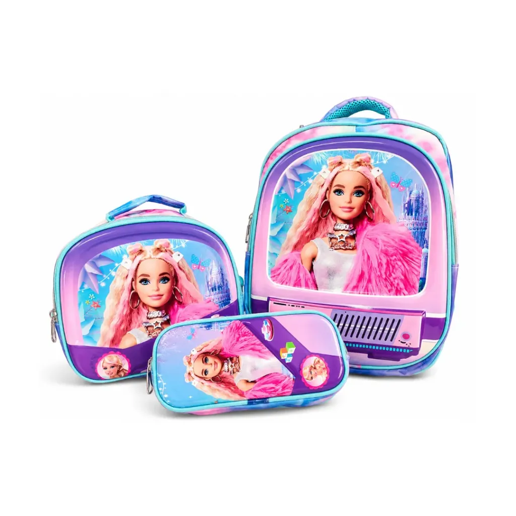 [SAC3-015] SAC à dos 3 pièces - Barbie (2p)